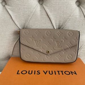 Authentic LV Felicie Pochette bag